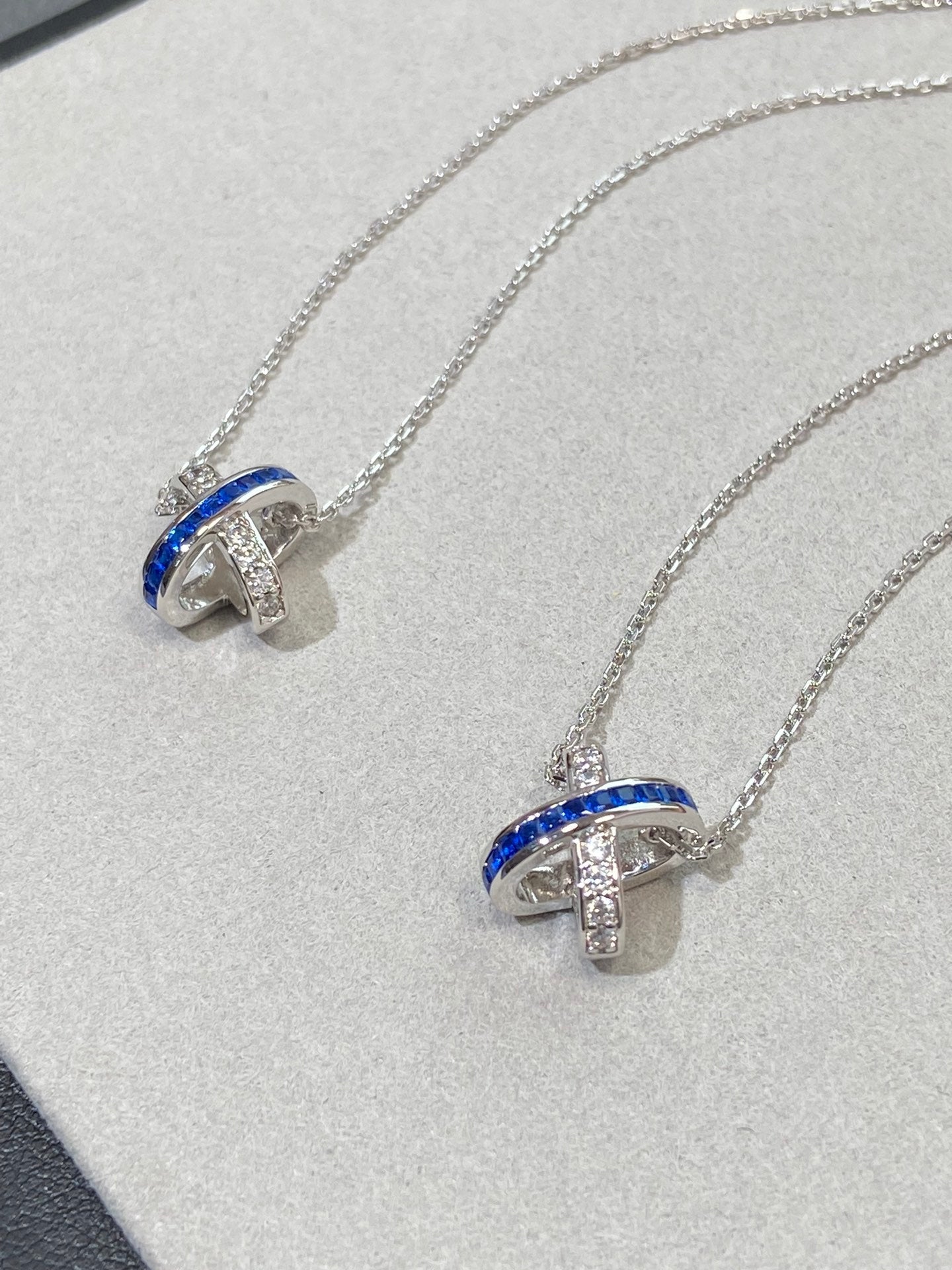 [Together Jewelry]LIENS DIAMOND SILVER NECKLACE