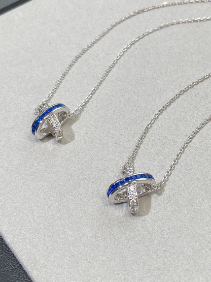 [Together Jewelry]LIENS DIAMOND SILVER NECKLACE