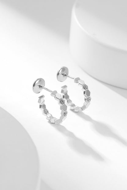 [Together Jewelry]BEE LOVE DIAMOND HOOP EARRINGS
