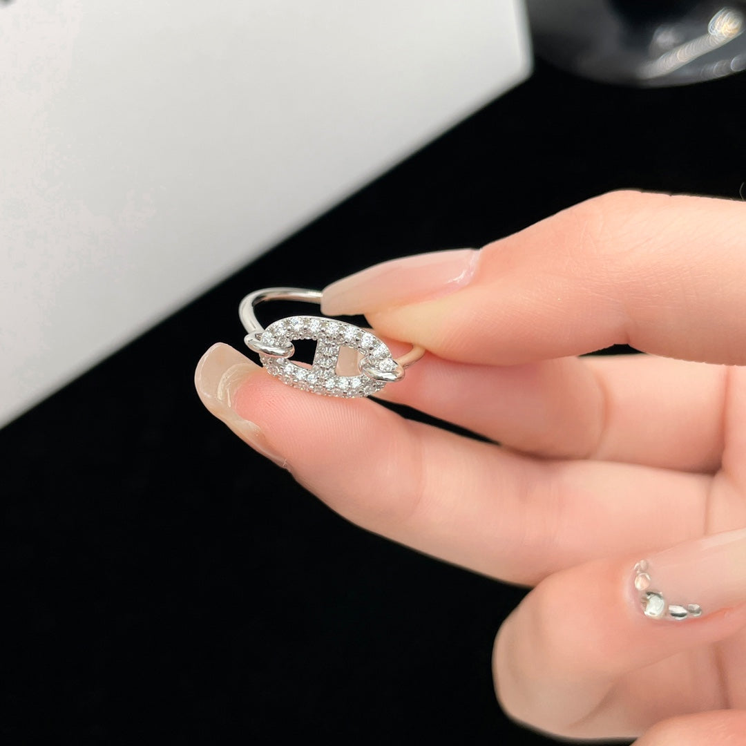 [Together Jewelry]RONDE SMALL SILVER DIAMOND RING