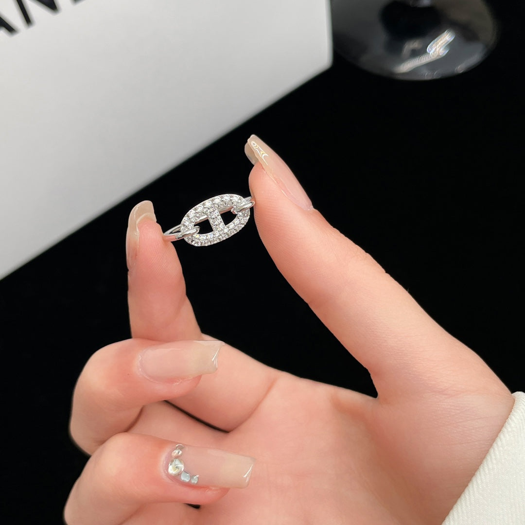 [Together Jewelry]RONDE SMALL SILVER DIAMOND RING