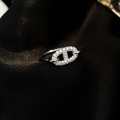 [Together Jewelry]RONDE SMALL SILVER DIAMOND RING