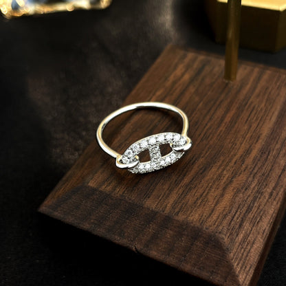 [Together Jewelry]RONDE SMALL SILVER DIAMOND RING