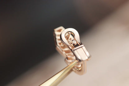 [Together Jewelry]SERPENT PINK GOLD DIAMOND EARRINGS