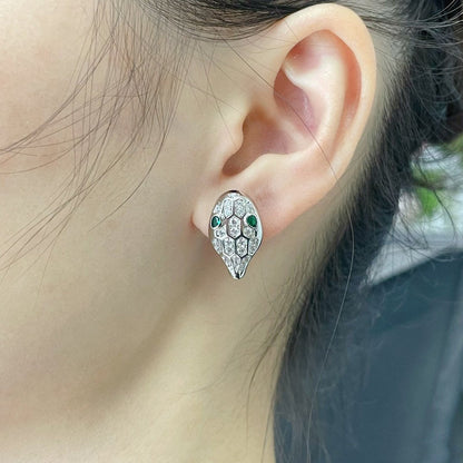 [Together Jewelry]SERPENT DIAMOND STUD EARRINGS