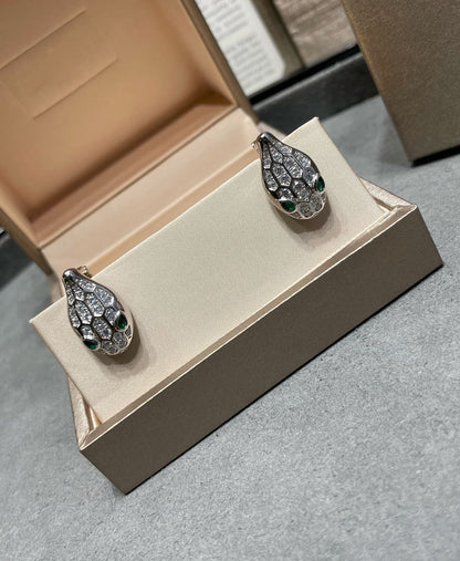 [Together Jewelry]SERPENT DIAMOND STUD EARRINGS