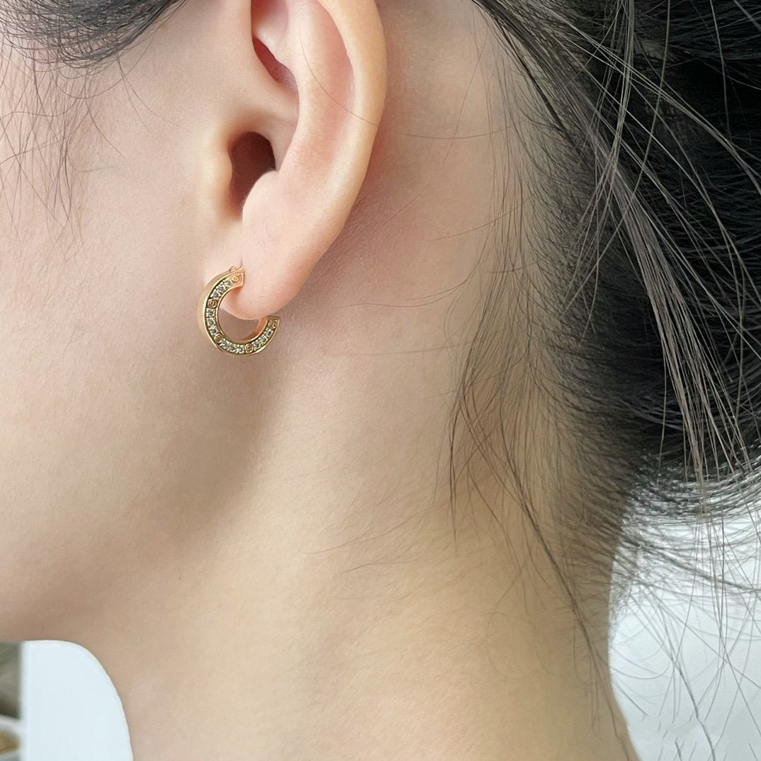 [Together Jewelry]LOVE DIAMOND EARRINGS