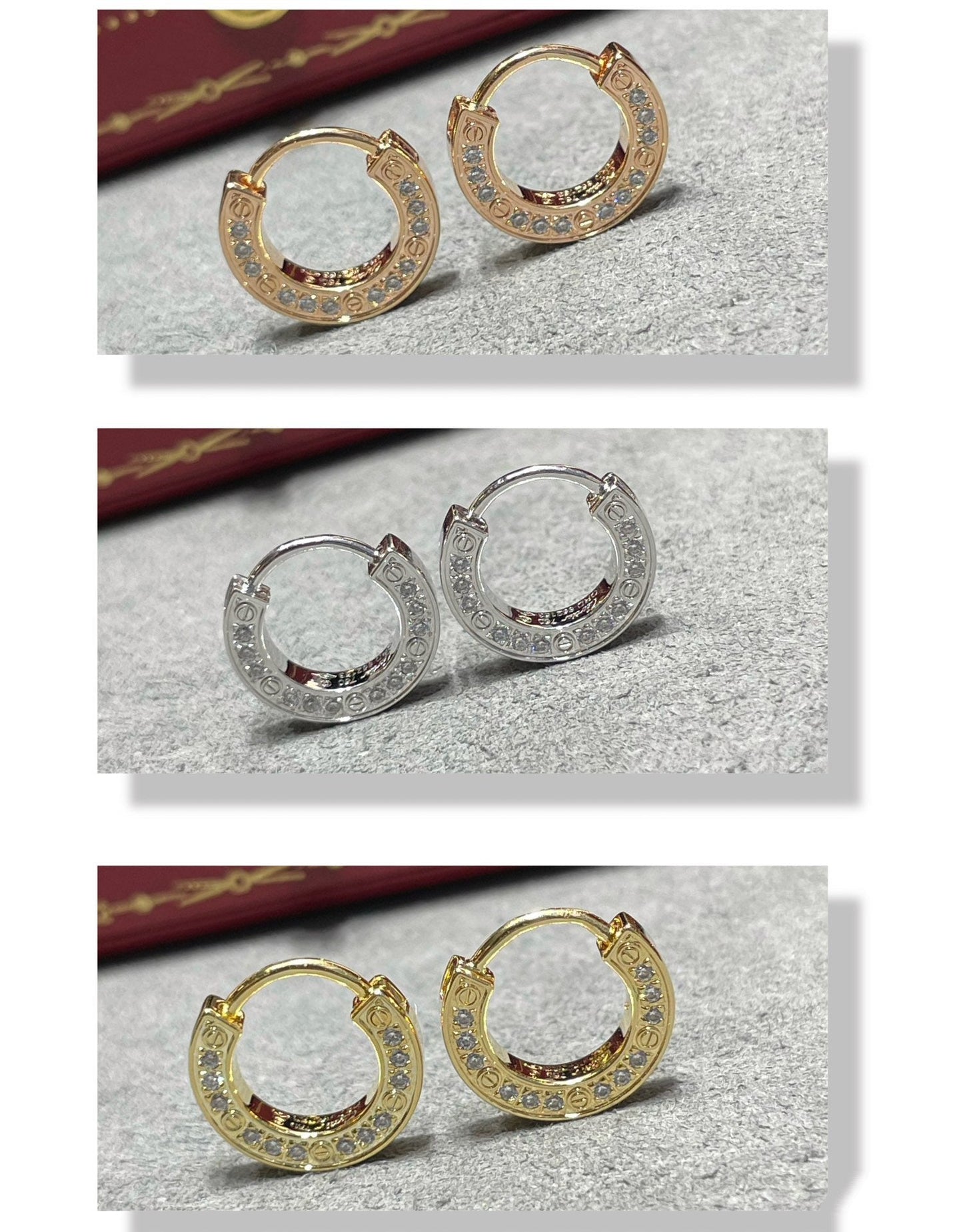 [Together Jewelry]LOVE DIAMOND EARRINGS