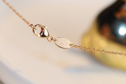 [Together Jewelry]JEUX MALACHITE 1 DIAMOND PINK GOLD NECKLACE