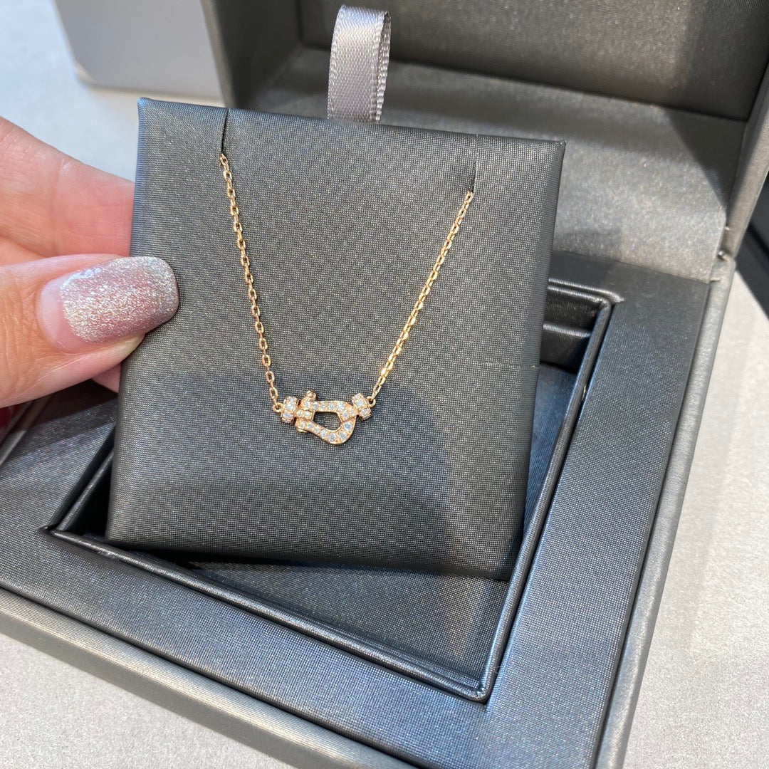 [Together Jewelry]FORCE 10 DIAMOND PINK GOLD NECKLACE MINI MODEL