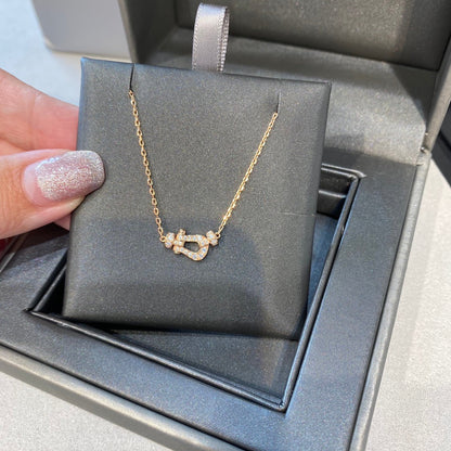 [Together Jewelry]FORCE 10 DIAMOND PINK GOLD NECKLACE MINI MODEL