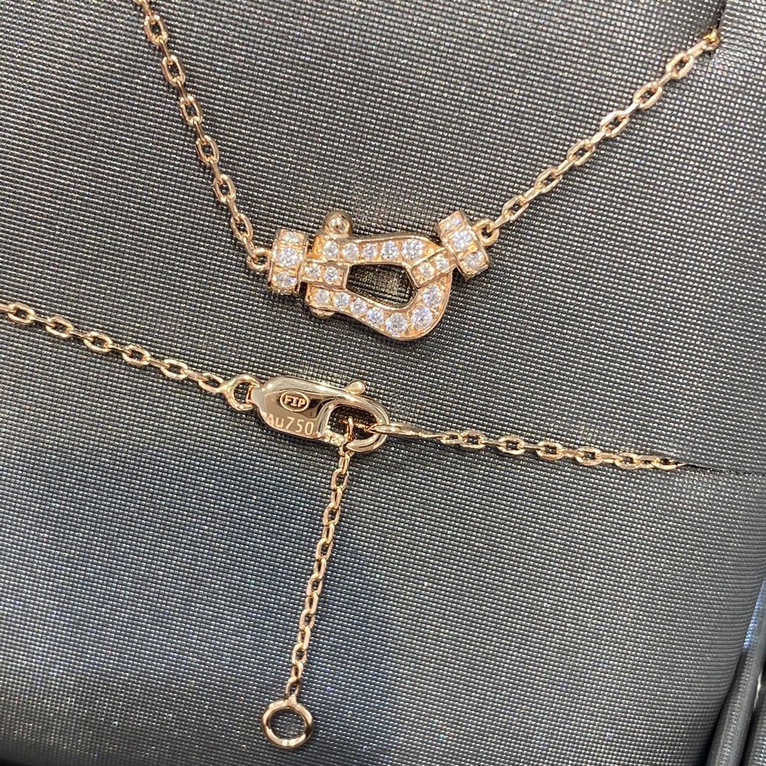 [Together Jewelry]FORCE 10 DIAMOND PINK GOLD NECKLACE MINI MODEL
