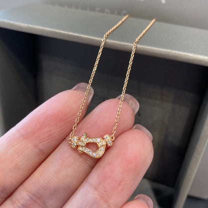 [Together Jewelry]FORCE 10 DIAMOND PINK GOLD NECKLACE MINI MODEL