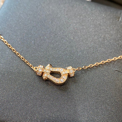 [Together Jewelry]FORCE 10 DIAMOND PINK GOLD NECKLACE MINI MODEL