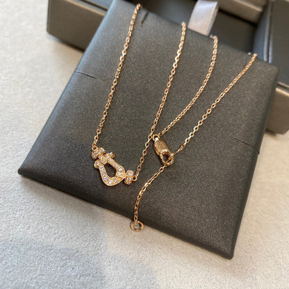 [Together Jewelry]FORCE 10 DIAMOND PINK GOLD NECKLACE MINI MODEL