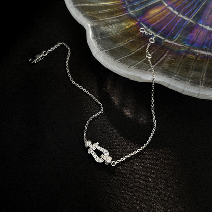 [Together Jewelry]FORCE 10 FULL DIAMOND BUCKLE CHAIN LINK MINI MODEL