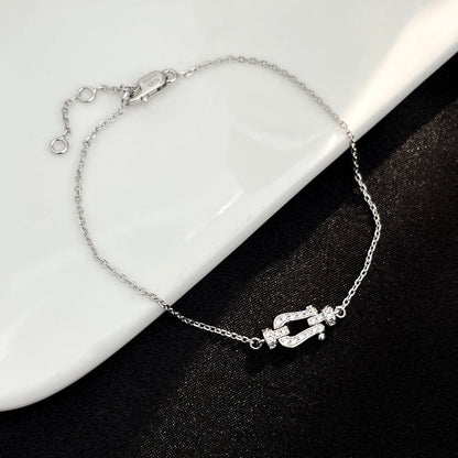 [Together Jewelry]FORCE 10 FULL DIAMOND BUCKLE CHAIN LINK MINI MODEL