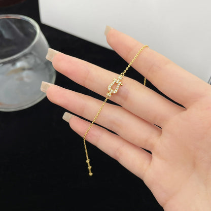 [Together Jewelry]FORCE 10 FULL DIAMOND BUCKLE CHAIN LINK MINI MODEL