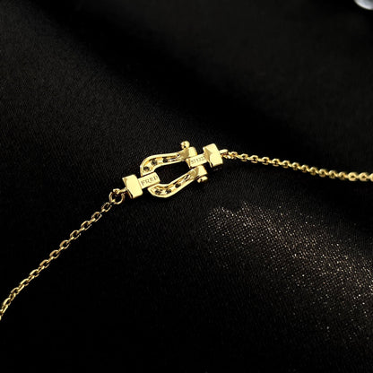 [Together Jewelry]FORCE 10 FULL DIAMOND BUCKLE CHAIN LINK MINI MODEL