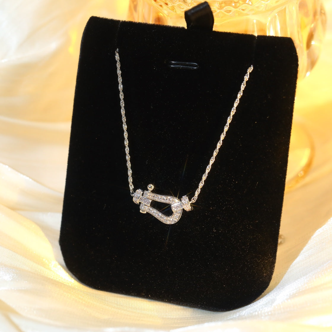 [Together Jewelry]FORCE 10 DIAMOND SILVER NECKLACE MINI MODEL