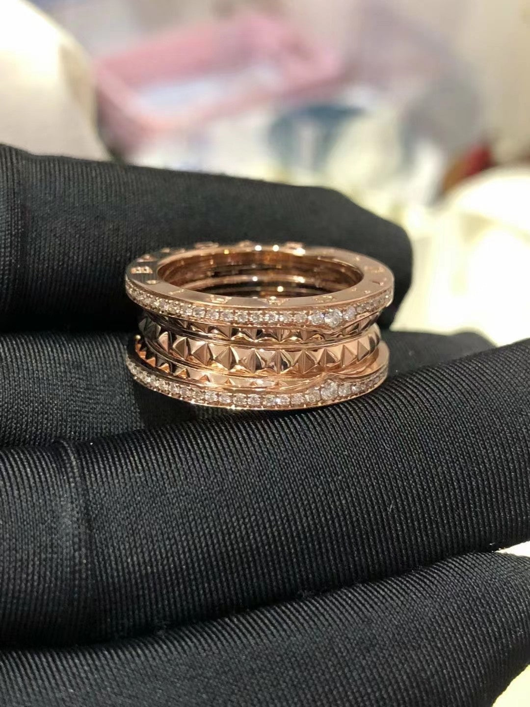 [Together Jewelry]ZERO 1 ROCK DIAMOND PINK GOLD