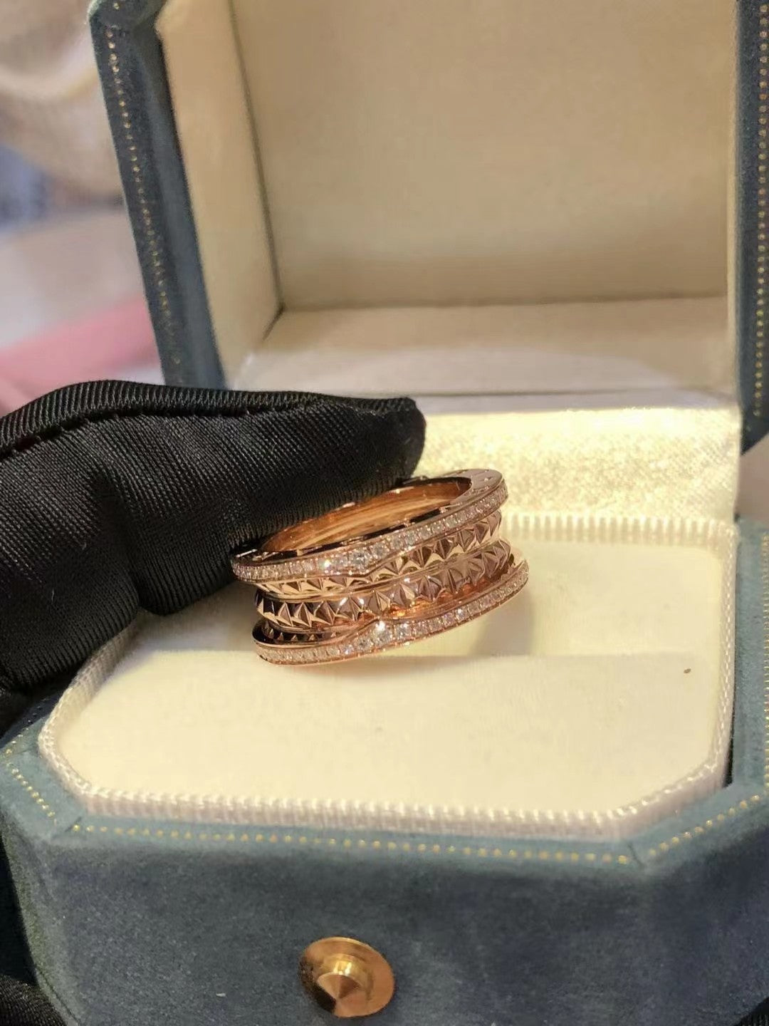 [Together Jewelry]ZERO 1 ROCK DIAMOND PINK GOLD
