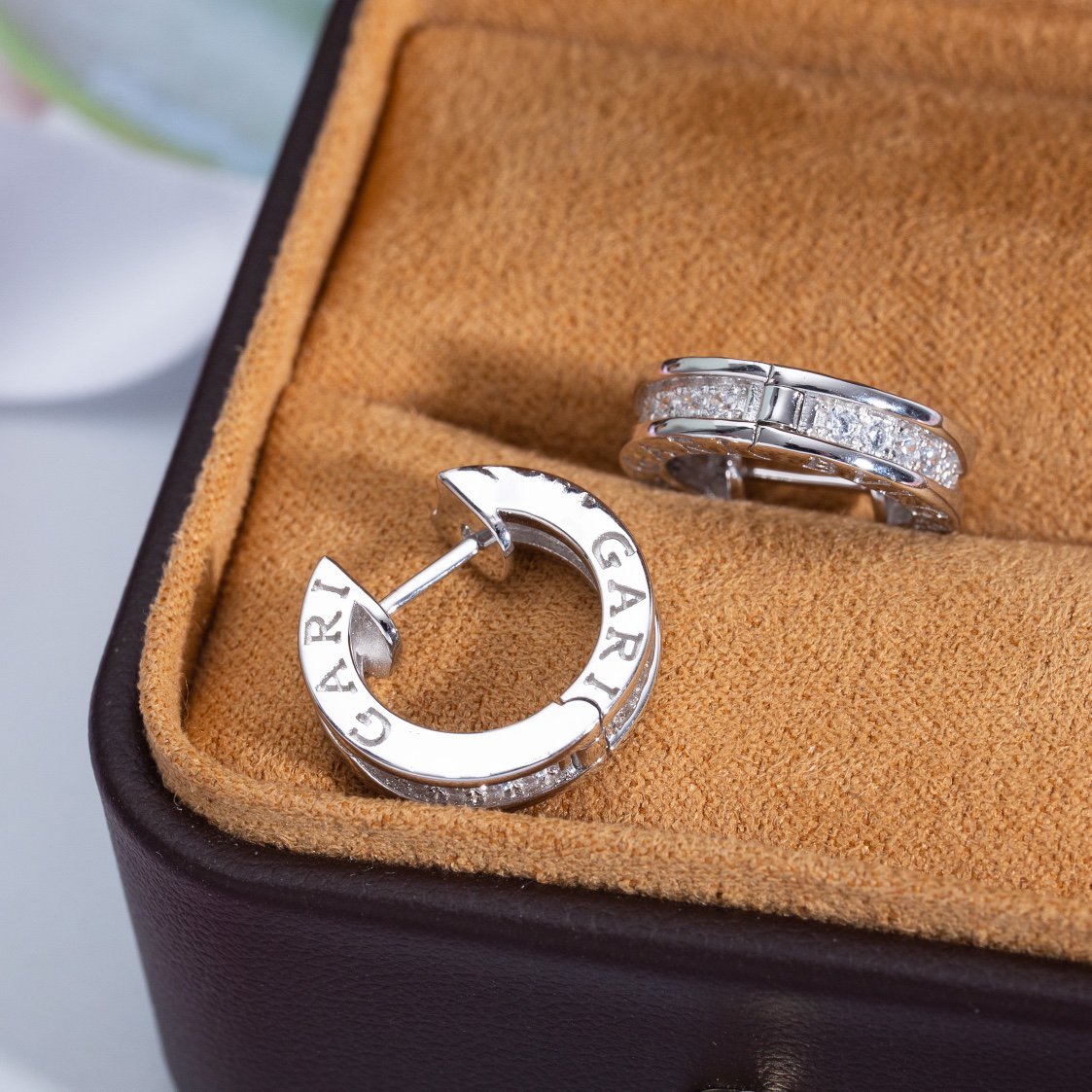 [Together Jewelry]ZERO 1 MINI SILVER DIAMOND EARRINGS