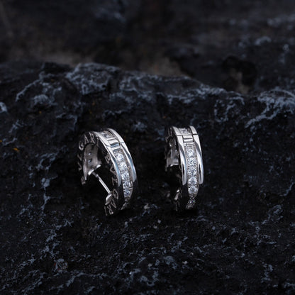 [Together Jewelry]ZERO 1 MINI SILVER DIAMOND EARRINGS