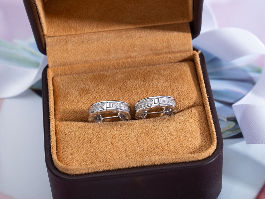 [Together Jewelry]ZERO 1 MINI SILVER DIAMOND EARRINGS