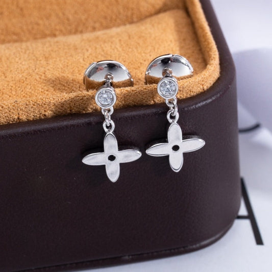[Together Jewelry]VIDYLLE SILVER DIAMOND MINI DROP EARRINGS