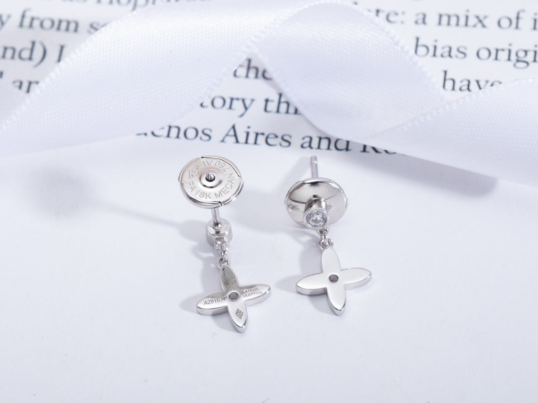 [Together Jewelry]VIDYLLE SILVER DIAMOND MINI DROP EARRINGS