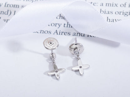 [Together Jewelry]VIDYLLE SILVER DIAMOND MINI DROP EARRINGS