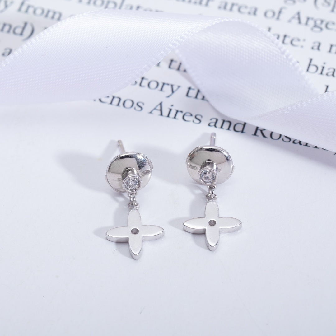 [Together Jewelry]VIDYLLE SILVER DIAMOND MINI DROP EARRINGS