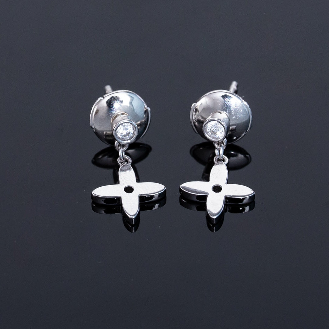 [Together Jewelry]VIDYLLE SILVER DIAMOND MINI DROP EARRINGS