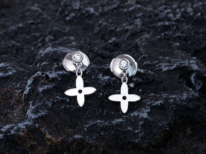 [Together Jewelry]VIDYLLE SILVER DIAMOND MINI DROP EARRINGS