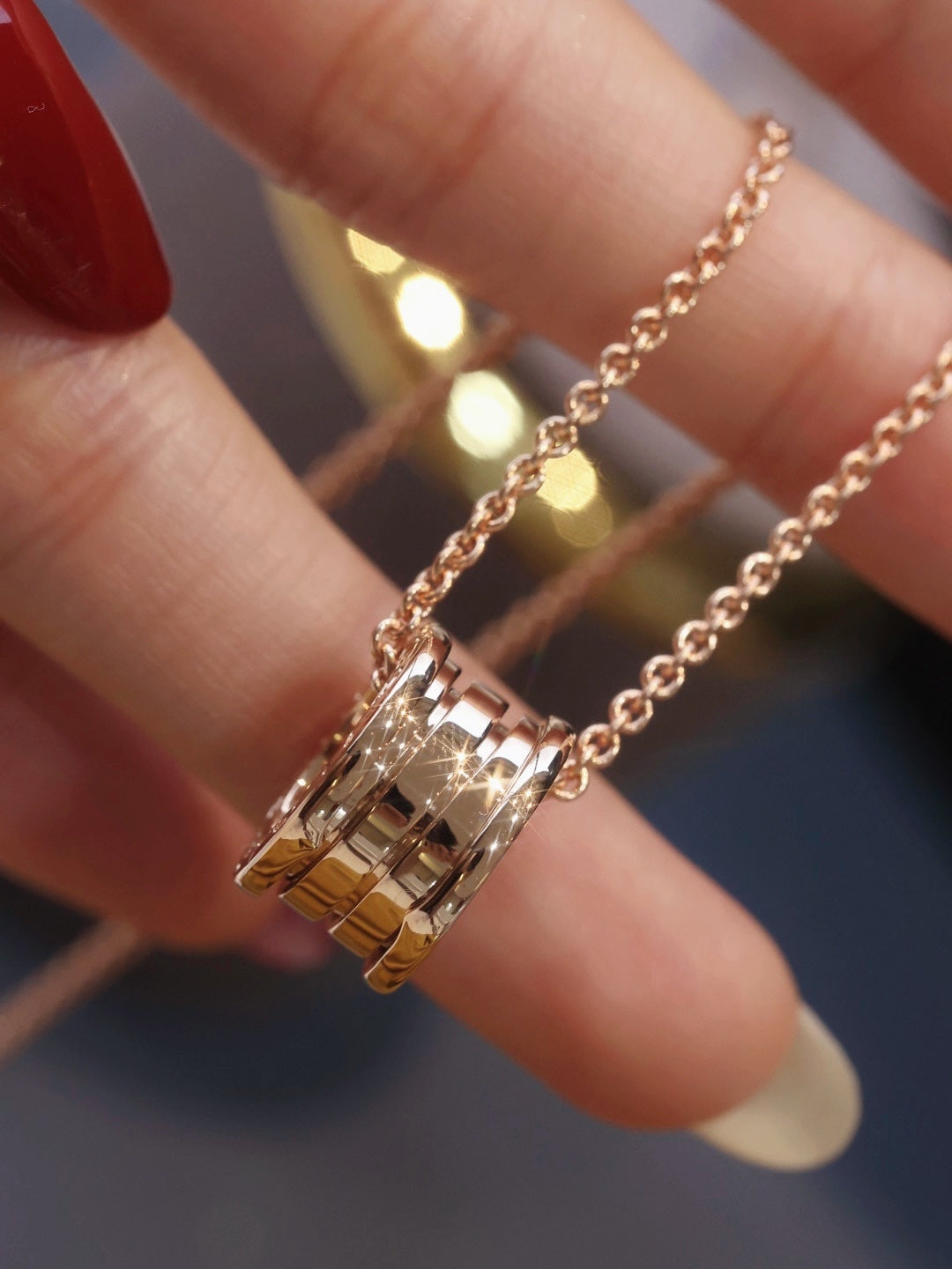 [Together Jewelry]ZERO 1 PINK GOLD NECKLACE