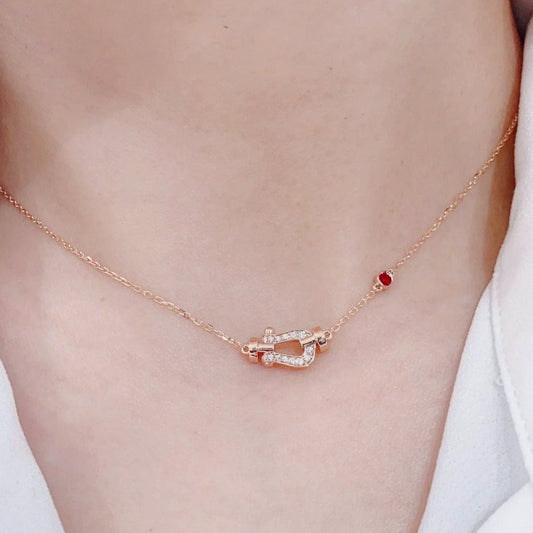 [Together Jewelry]FORCE 10 DIAMOND PINK GOLD NECKLACE