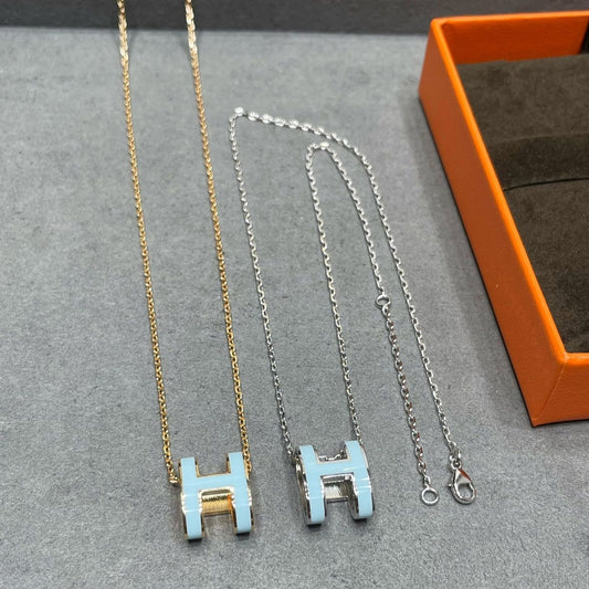 [Together Jewelry]POP H SKY BLUE NECKLACE