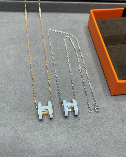 [Together Jewelry]POP H SKY BLUE NECKLACE