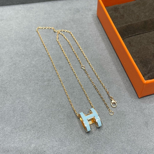[Together Jewelry]POP H SKY BLUE NECKLACE