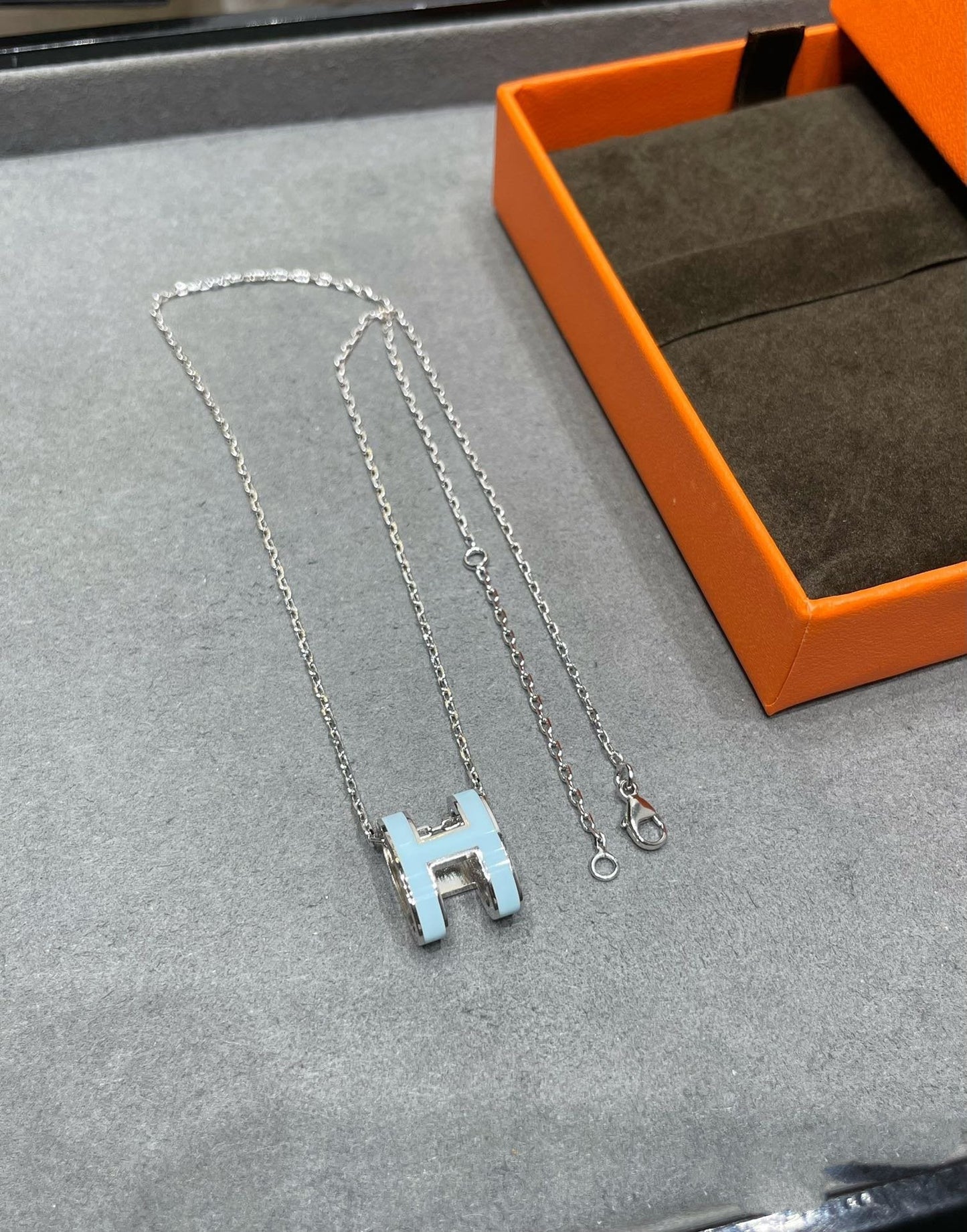 [Together Jewelry]POP H SKY BLUE NECKLACE