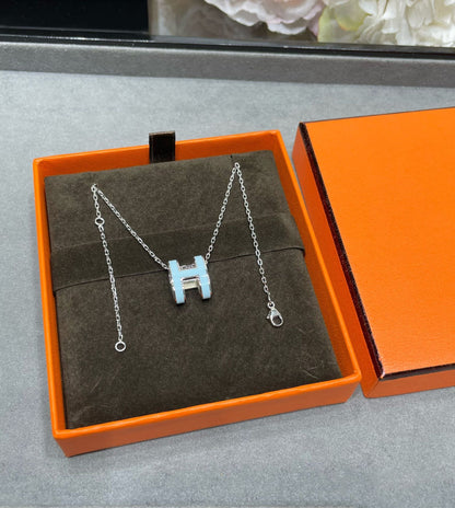 [Together Jewelry]POP H SKY BLUE NECKLACE