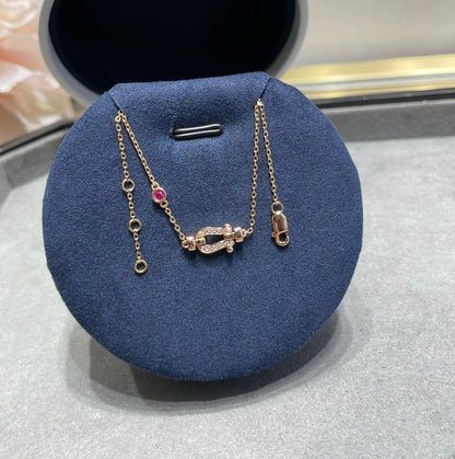 [Together Jewelry]FORCE 10 DIAMOND CHAIN LINK PINK GOLD BRACELET
