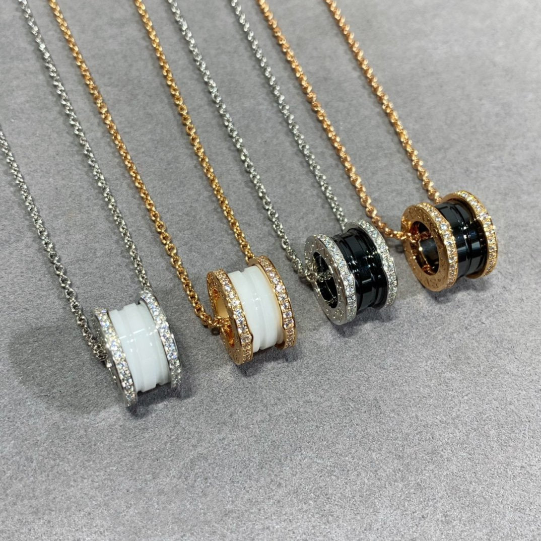 [Together Jewelry]ZERO 1 DIAMOND CERAMIC NECKLACE