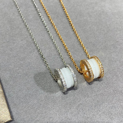 [Together Jewelry]ZERO 1 DIAMOND CERAMIC NECKLACE
