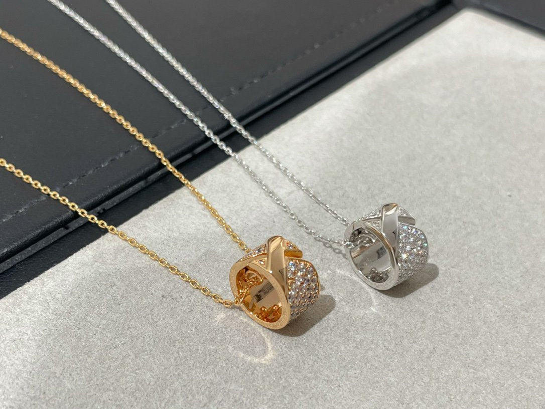 [Together Jewelry]LIENS EVIDENCE DIAMOND PAVED NECKLACE