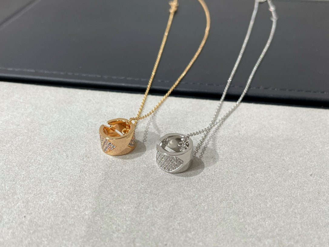 [Together Jewelry]LIENS EVIDENCE DIAMOND PAVED NECKLACE