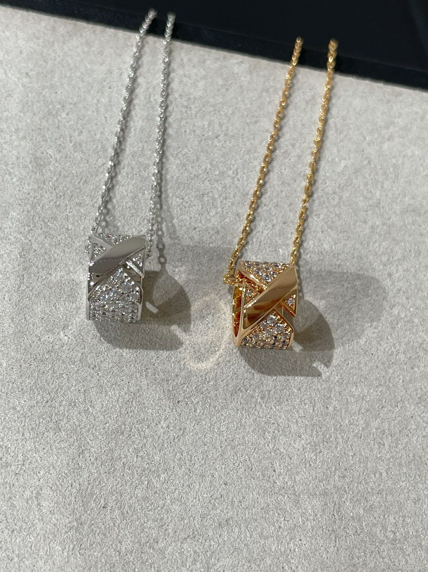 [Together Jewelry]LIENS EVIDENCE DIAMOND PAVED NECKLACE