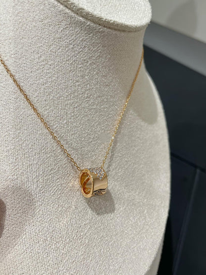 [Together Jewelry]LIENS EVIDENCE DIAMOND PAVED NECKLACE