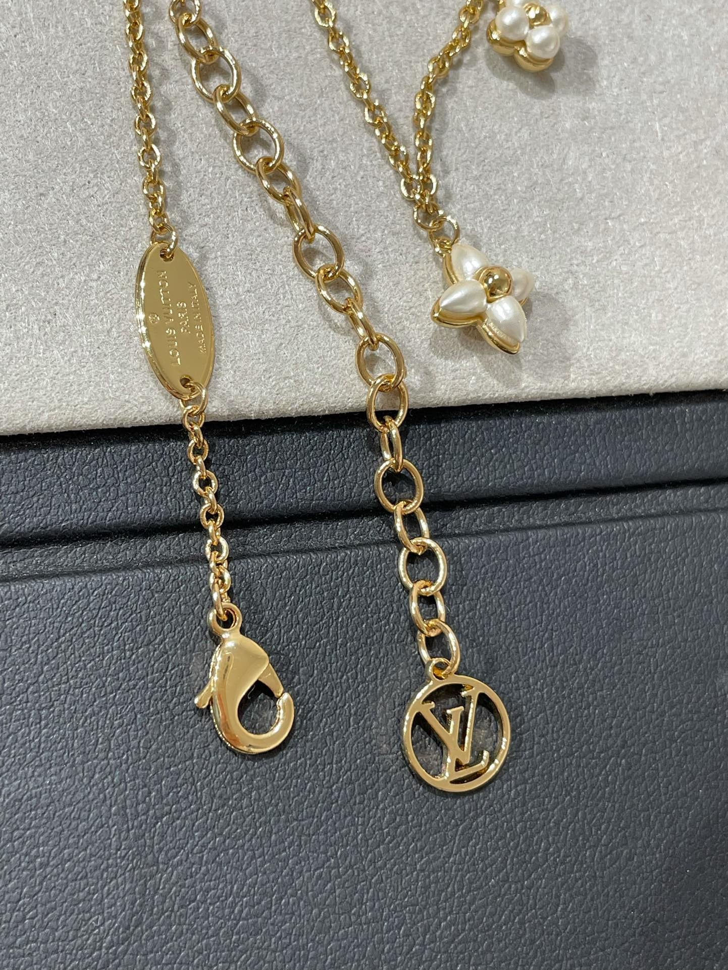[Together Jewelry]FLOWERGRAM GOLD MOP DOUBLE ROW NECKLACE